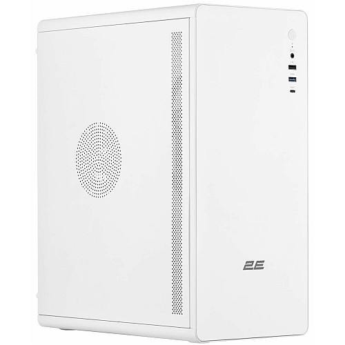 Корпус 2E Credo V500W без БП, 1xUSB3.0, 1х USB 2.0, 1xUSB Type-C, 1x120мм, VGA 310мм, ATX, белый