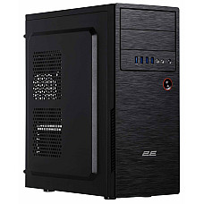 Корпус 2E Alfa E1802 без БЖ 4xUSB3.0, VGA 320мм, ATX, чорний
