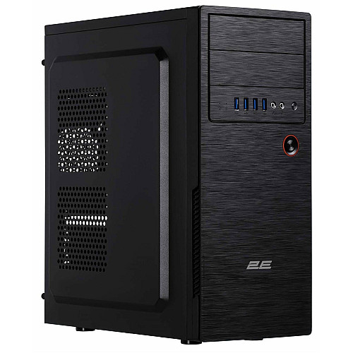 Корпус 2E Alfa E1802 без БЖ 4xUSB3.0, VGA 320мм, ATX, чорний