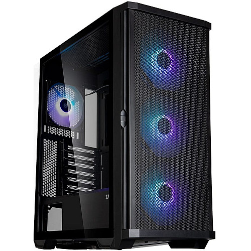 Корпус Zalman Z10 Plus без БП, 2xUSB3.0, 1xUSB Type-C, 3x140мм ARGB, 1x120мм ARGB, VGA 395мм, LCS ready, TG Side Panel, EATX, черный