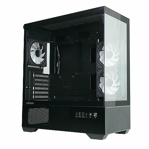 Корпус Zalman Chronix V2 без БП, 1xUSB3.0, 1xUSB2.0, 1x Type C, 2x120мм ARGB Reverse, 4x120мм ARGB, VGA 410мм, LCS ready, TG Side/Front Panel, ATX, черный