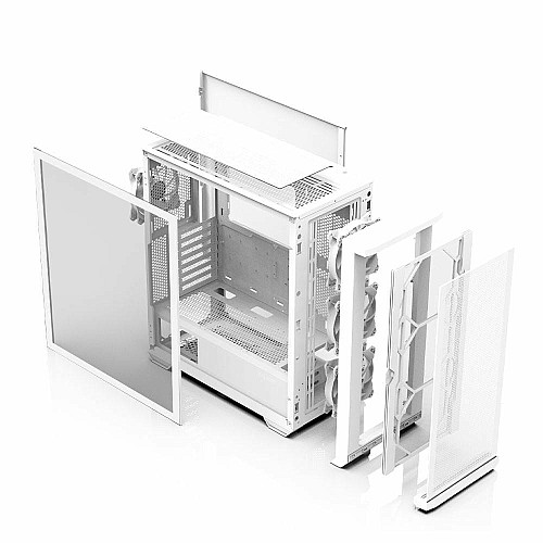 Корпус Zalman Z10 Duo без БП, 2xUSB3.0, 1xUSB Type-C, 4x120мм ARGB, VGA 395мм, LCS ready, TG Side Panel, EATX, белый