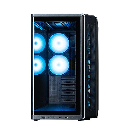 Корпус Zalman P60 без БП, 2xUSB3.0, 1x Type C, 3x120мм ARGB Reverse, 2x120мм ARGB, VGA 435мм, LCS ready, Curved Tempered Glass, Dual Chamber, ATX, черный