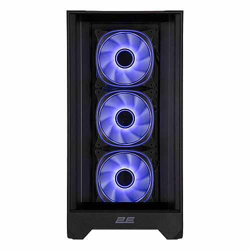 Корпус 2E GAMING Dominator Pro G2302B, без БП 2xUSB3.0, 1xUSBType-C, 4x120мм ARGB, VGA 380мм, LCS ready, контроллер с пультом, TG Side Panel, TG/Mesh Front panel, ATX, черный
