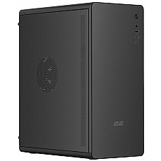 Корпус 2E Credo V500B без БЖ, 1xUSB3.0, 1х USB 2.0, 1xUSB Type-C, 1x120мм, VGA 310мм, ATX, чорний