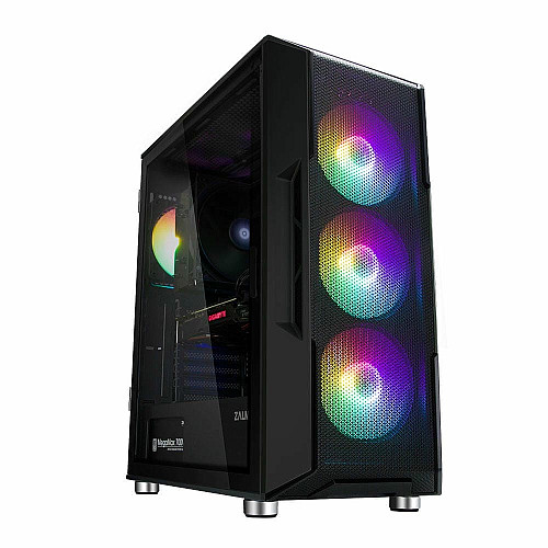 Корпус Zalman I3 Neo без БП, 1xUSB3.0, 2xUSB2.0, 4x120мм RGB, VGA 355мм, LCS ready, TG Side Panel, ATX, черный