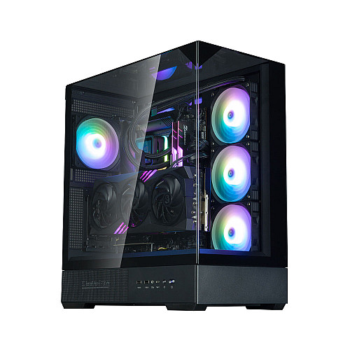 Корпус Zalman P40 Prism без БЖ, 2xUSB3.0, 1xUSBType-C, 1x120мм ARGB, VGA 420мм, LCS ready, TG 3x Panels, ATX, чорний