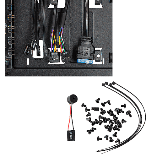 Корпус 2E GAMING Aruba G3313B, без БП 1xUSB3.0, 2xUSB2.0, 5x120мм ARGB, VGA 300мм, LCS ready, HUB, TG Side Panel, ATX, черный