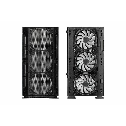 Корпус 2E GAMING Calleo GB700 без БП 2xUSB3.0, 1xUSB2.0, 4x120мм ARGB, VGA 320мм, LCS ready, контроллер с пультом, TG Side Window, mATX, черный