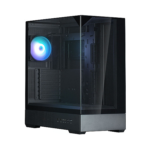 Корпус Zalman P40 Prism без БЖ, 2xUSB3.0, 1xUSBType-C, 1x120мм ARGB, VGA 420мм, LCS ready, TG 3x Panels, ATX, чорний