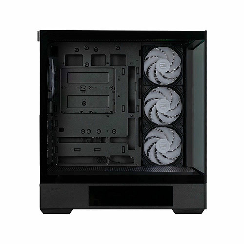 Корпус Zalman P40 DS без БП, 2xUSB3.0, 1x Type C, 3x120мм ARGB Reverse, 1x120мм ARGB, VGA 420мм, LCS ready, TG Side/Front Panel, Display, ATX, черный
