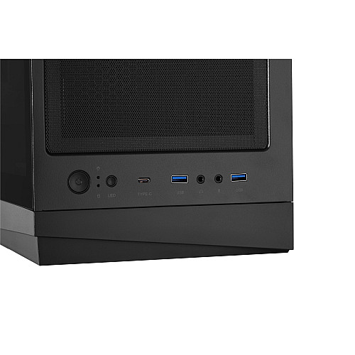 Корпус 2E GAMING Infinity G205A без БЖ 2xUSB3.0, 1xUSBType-C, 1x120мм ARGB, 2x120мм, VGA 345мм, LCS ready, TG Side Panel, ATX, чорний
