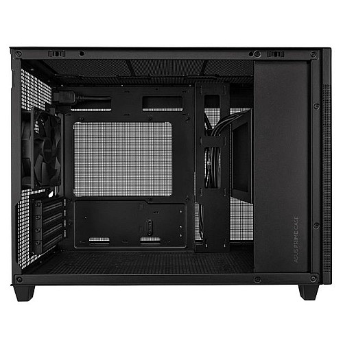 Корпус ASUS Prime AP201 Tempered Glas, без БП, 2xUSB3.2, 1xUSB Type-C, Tempered Glass side, mATX, черный 90DC00G0-B39010
