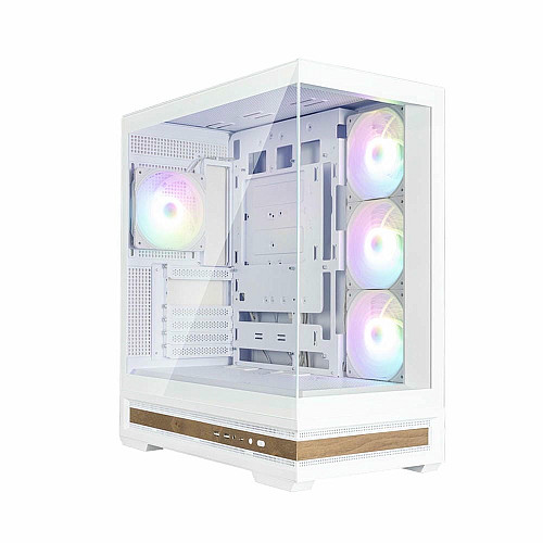 Корпус Zalman P40 NAMU без БП, 2xUSB3.0, 1x Type C, 3x120мм ARGB Reverse, 1x120мм ARGB, VGA 420мм, LCS ready, TG Side/Front Panel, ATX, белый