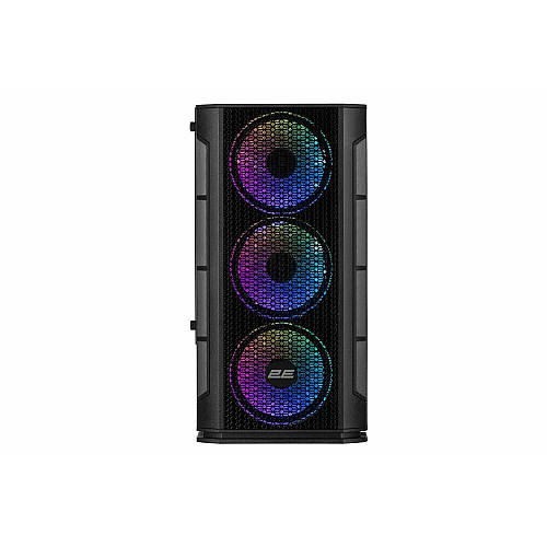Корпус 2E GAMING Calleo GB700 без БП 2xUSB3.0, 1xUSB2.0, 4x120мм ARGB, VGA 320мм, LCS ready, контроллер с пультом, TG Side Window, mATX, черный