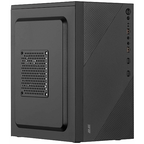 Корпус 2E TeamX TMX04 с БП 2E ATX500W, 2xUSB3.0, 1x80мм, VGA 220мм, mATX, черный