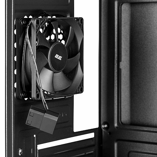 Корпус 2E TeamX TMX04 с БП 2E ATX500W, 2xUSB3.0, 1x80мм, VGA 220мм, mATX, черный