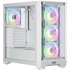 Корпус 2E GAMING Dominator Pro G2302W, без БЖ 2xUSB3.0, 1xUSBType-C, 4x120мм ARGB, VGA 380мм, LCS ready, контролер з пультом, TG Side Panel, TG/Mesh Front panel, ATX, білий
