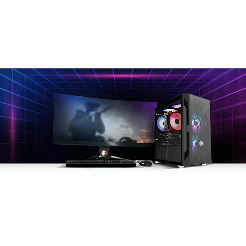 Корпус SilverStone Fara FAH1MB-PRO без БП, 1xUSB3.0, 2xUSB2.0, 3x120мм, ARGB VGA 320мм, LCS ready, TG Side Panel, mATX, черный