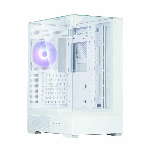 Корпус Zalman P40 Prism без БП, 2xUSB3.0, 1xUSBType-C, 1x120мм ARGB, VGA 420мм, LCS ready, TG 3x Panels, ATX, белый