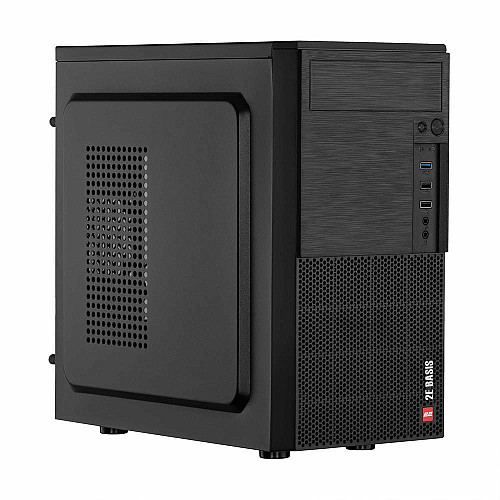 Корпус 2E Basis RD8603U-400 з БЖ 2E ATX400W, 1xUSB3.0, 2xUSB2.0, VGA 320мм, mATX, чорний