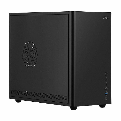 Корпус 2E Credo Metal V350B без БП, 1xUSB3.0, 1х USB 2.0, 1xUSB Type-C, 3x120мм, VGA 350мм, LCS ready, mATX, черный
