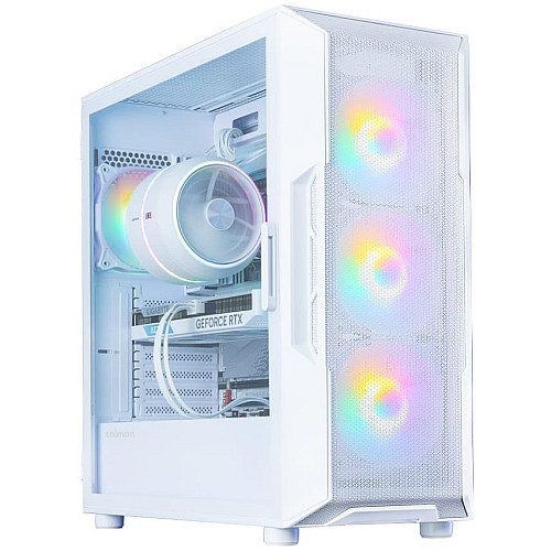 Корпус Zalman I3 Neo V2 без БП 2xUSB3.0, 1x Type C, 4x120мм RGB, VGA 400мм, LCS ready, TG Side Panel, ATX, белый