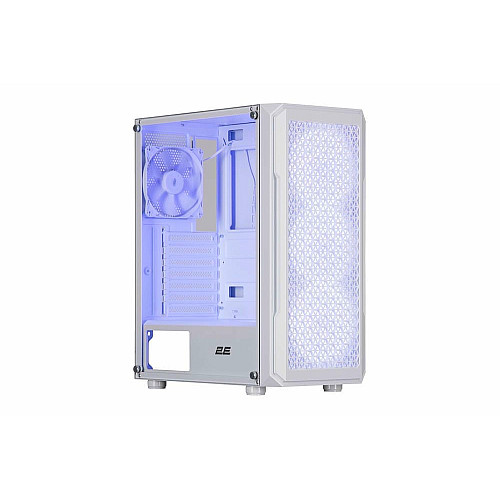 Корпус 2E GAMING Hexagon G338W без БП 2xUSB3.0, 1xUSBType-C, 3x120мм ARGB, 1x120мм, VGA 330мм, LCS ready, HUB, TG Side Panel, ATX, белый