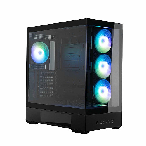 Корпус Zalman P40 DS без БП, 2xUSB3.0, 1x Type C, 3x120мм ARGB Reverse, 1x120мм ARGB, VGA 420мм, LCS ready, TG Side/Front Panel, Display, ATX, черный