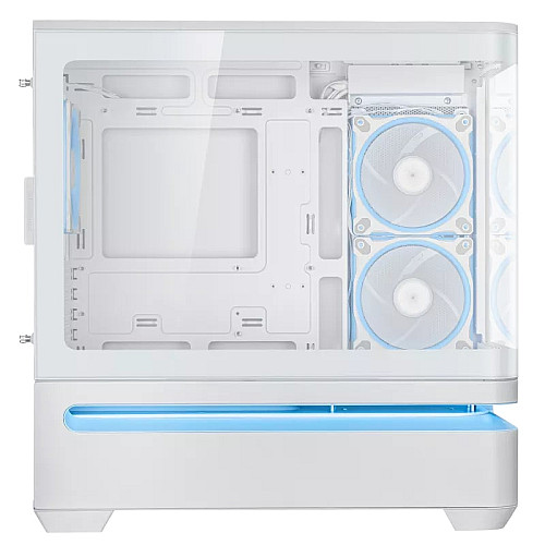 Корпус ASUS Prime AP202 Tempered Glas ARGB, без БП, 2xUSB3.2, 1xUSB Type-C, Tempered Glass side, mATX, белый 90DC00P3-B19000
