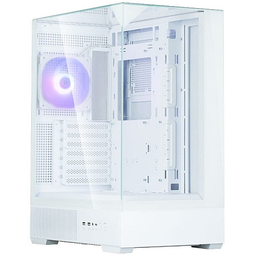 Корпус Zalman P40 Prism без БП, 2xUSB3.0, 1xUSBType-C, 1x120мм ARGB, VGA 420мм, LCS ready, TG 3x Panels, ATX, белый