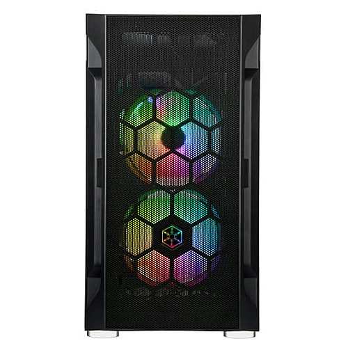 Корпус SilverStone Fara FAH1MB-PRO без БП, 1xUSB3.0, 2xUSB2.0, 3x120мм, ARGB VGA 320мм, LCS ready, TG Side Panel, mATX, черный
