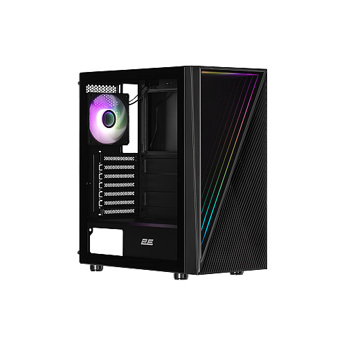 Корпус 2E GAMING Infinity G205A без БЖ 2xUSB3.0, 1xUSBType-C, 1x120мм ARGB, 2x120мм, VGA 345мм, LCS ready, TG Side Panel, ATX, чорний