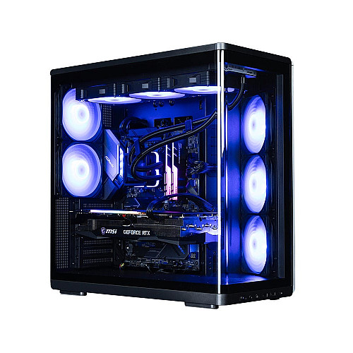Корпус Zalman P60 без БП, 2xUSB3.0, 1x Type C, 3x120мм ARGB Reverse, 2x120мм ARGB, VGA 435мм, LCS ready, Curved Tempered Glass, Dual Chamber, ATX, черный