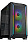 Корпус SilverStone Fara FA312Z-BG без БП, 2xUSB3.0, 2x140мм, ARGB VGA 365мм, LCS ready, TG Side Panel, mATX, черный