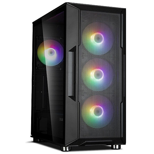 Корпус Zalman I3 Neo без БП, 1xUSB3.0, 2xUSB2.0, 4x120мм RGB, VGA 355мм, LCS ready, TG Side Panel, ATX, черный
