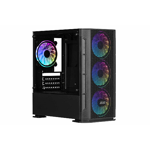 Корпус 2E GAMING Calleo GB700 без БП 2xUSB3.0, 1xUSB2.0, 4x120мм ARGB, VGA 320мм, LCS ready, контроллер с пультом, TG Side Window, mATX, черный