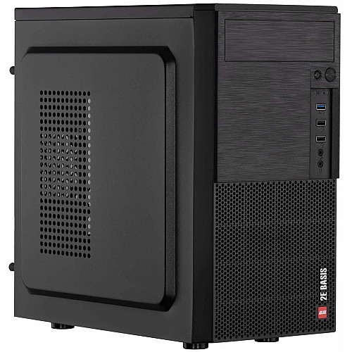Корпус 2E Basis RD8603U-400 з БЖ 2E ATX400W, 1xUSB3.0, 2xUSB2.0, VGA 320мм, mATX, чорний