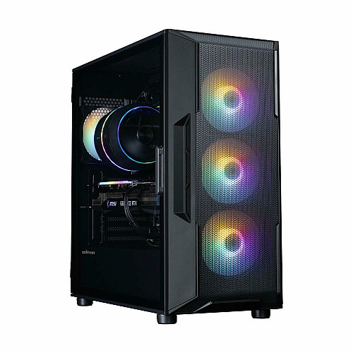Корпус Zalman I3 Neo V2 без БП, 2xUSB3.0, 1x Type C, 4x120мм RGB, VGA 400мм, LCS ready, TG Side Panel, ATX, черный