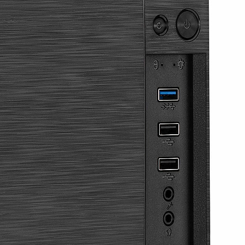 Корпус 2E Basis RD8603U-400 з БЖ 2E ATX400W, 1xUSB3.0, 2xUSB2.0, VGA 320мм, mATX, чорний