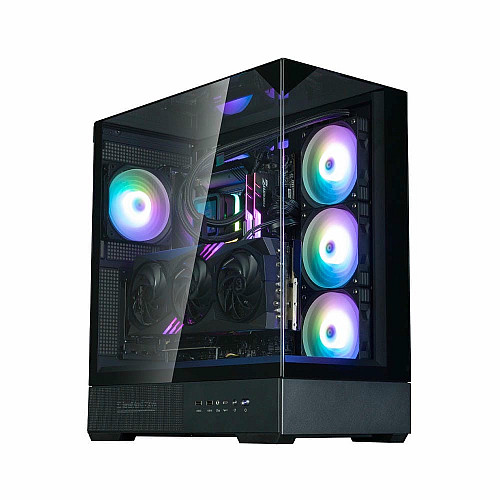 Корпус Zalman P40 Prism Plus без БП, 2xUSB3.0, 1x Type C, 3x120мм ARGB Reverse, 1x120мм ARGB, VGA 420мм, LCS ready, TG TG Side/Front/Top Panel, ATX, черный