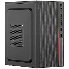 Корпус 2E TeamX TMX03 з БЖ 2E ATX500W, 2xUSB3.0, 1x80мм, VGA 220мм, mATX, чорний