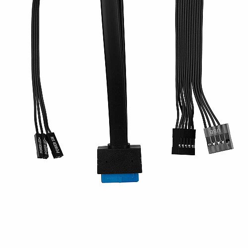 Корпус 2E Credo Slim V90B-400 с БП 2E TFX400, 1xUSB3.0, 1х USB 2.0, 1xUSB Type-C, 2x90мм, VGA 220мм, mATX, черный
