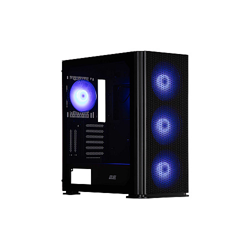 Корпус 2E GAMING Vertex GI01B без БЖ 2xUSB3.0, 1xUSBType-C, 3x140мм ARGB, 1x120мм ARGB, VGA 380мм, LCS ready, контролер з пультом, TG Side Panel, EATX, чорний