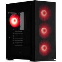 Корпус 2E GAMING Virtus Neo G3301N без БЖ 2xUSB3.0, 1xUSB2.0, 3x140мм ARGB, 1x120мм ARGB,  VGA 340мм, LCS ready, контролер з пультом, TG Side Panel, ATX, чорний