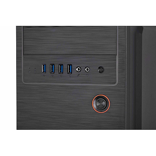 Корпус 2E Alfa E1802 без БЖ 4xUSB3.0, VGA 320мм, ATX, чорний