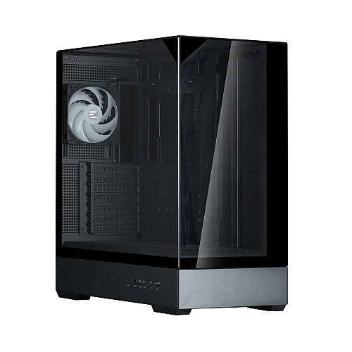 Корпус Zalman P40 Prism без БЖ, 2xUSB3.0, 1xUSBType-C, 1x120мм ARGB, VGA 420мм, LCS ready, TG 3x Panels, ATX, чорний