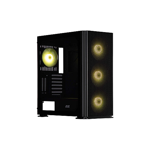 Корпус 2E GAMING Vertex GI01B без БЖ 2xUSB3.0, 1xUSBType-C, 3x140мм ARGB, 1x120мм ARGB, VGA 380мм, LCS ready, контролер з пультом, TG Side Panel, EATX, чорний