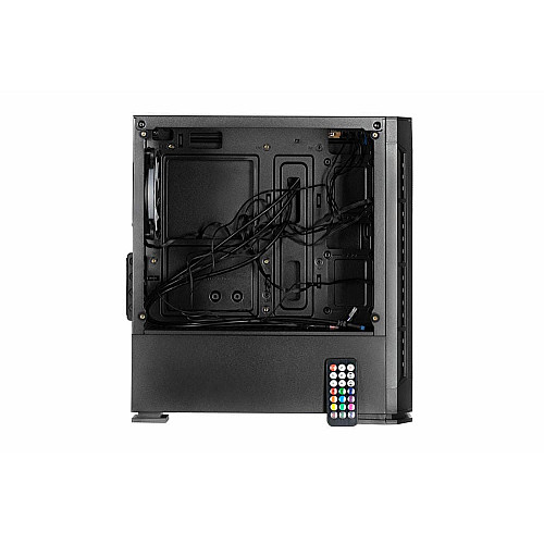 Корпус 2E GAMING Calleo GB700 без БП 2xUSB3.0, 1xUSB2.0, 4x120мм ARGB, VGA 320мм, LCS ready, контроллер с пультом, TG Side Window, mATX, черный