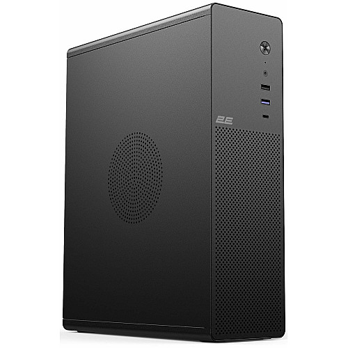 Корпус 2E Credo Slim V90B-400 с БП 2E TFX400, 1xUSB3.0, 1х USB 2.0, 1xUSB Type-C, 2x90мм, VGA 220мм, mATX, черный